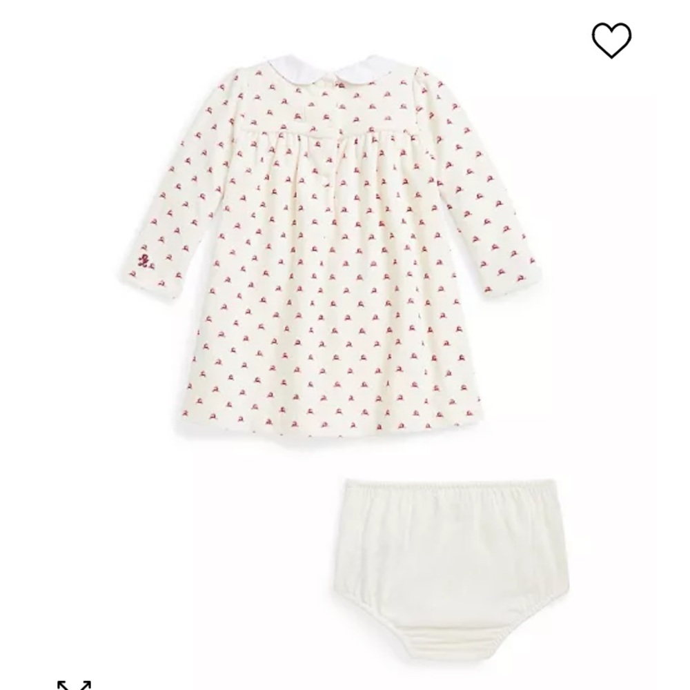 Brand new velour reindeer dress, missing bloomers